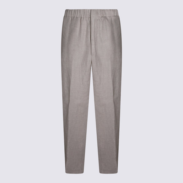 Lardini 100% Cotton trousers in beige