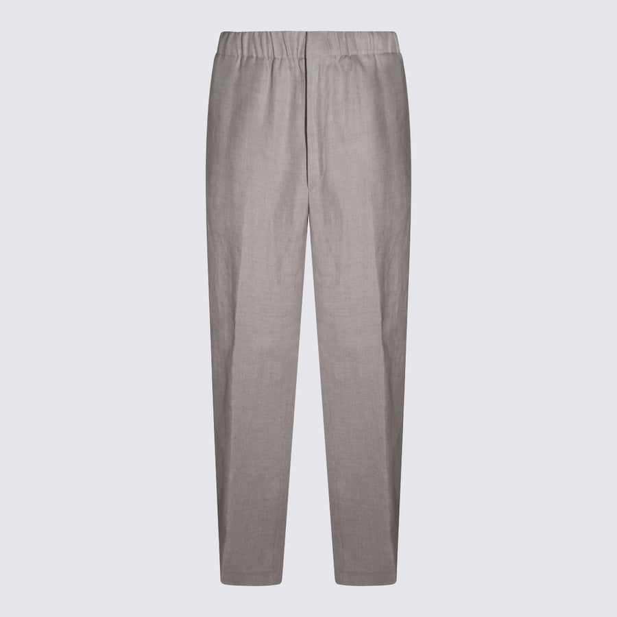 Lardini 100% Cotton trousers in beige