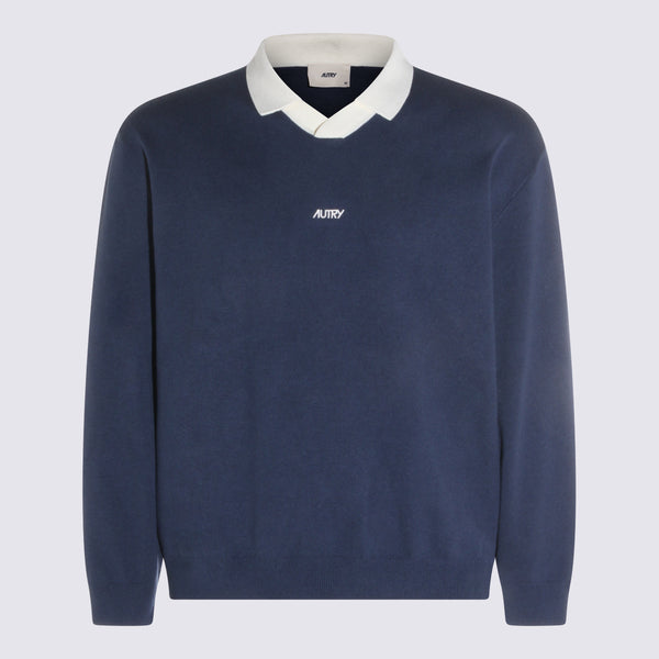 Autry 50% Cotton sweater in navy