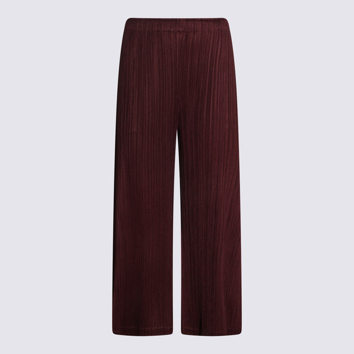 PLEATS PLEASE ISSEY MIYAKE Trousers Bordeaux _pl