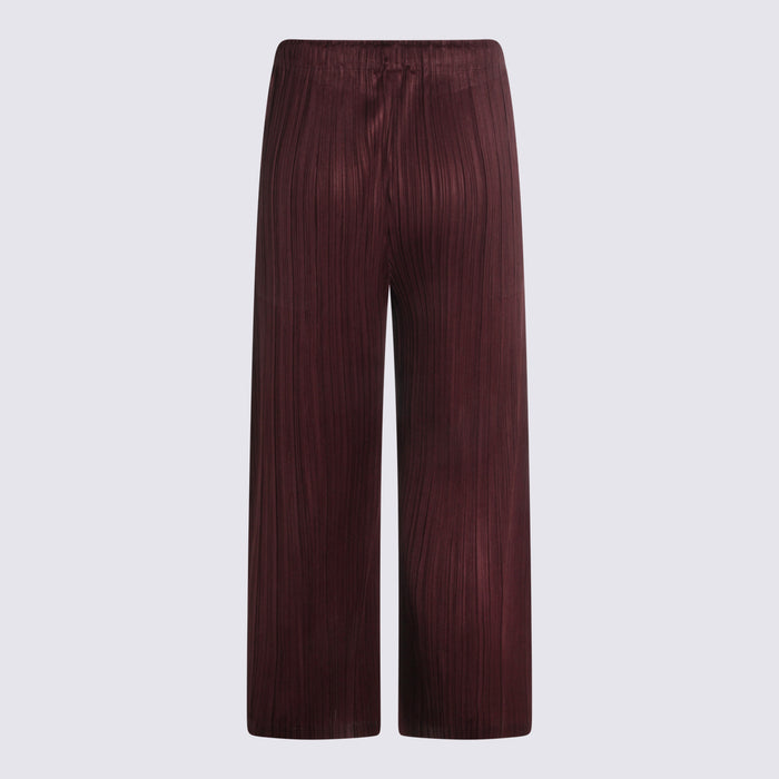 PLEATS PLEASE ISSEY MIYAKE Trousers Bordeaux _pl