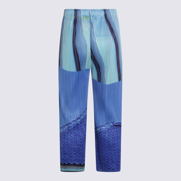 Pleats Please Issey Miyake Trousers Blue/yellow _pl