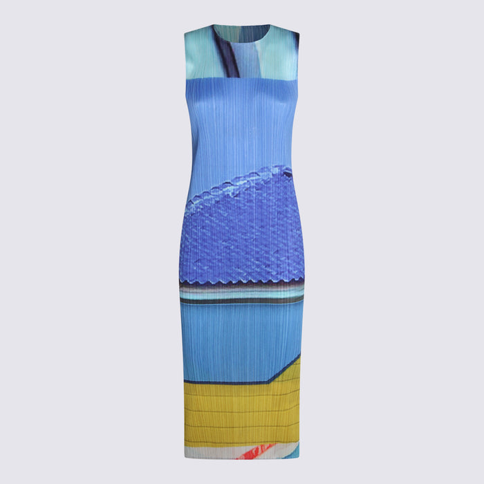 PLEATS PLEASE ISSEY MIYAKE Dresses Blue/yellow _pl