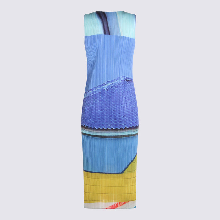 PLEATS PLEASE ISSEY MIYAKE Dresses Blue/yellow _pl