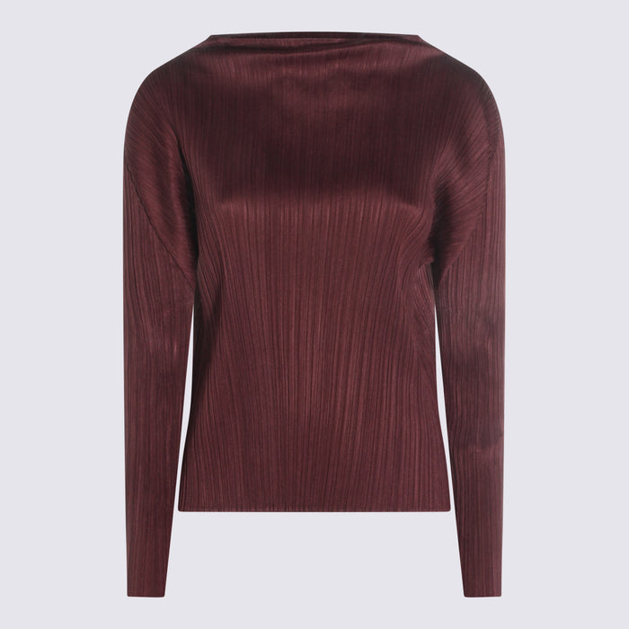 PLEATS PLEASE ISSEY MIYAKE Top Bordeaux _pl