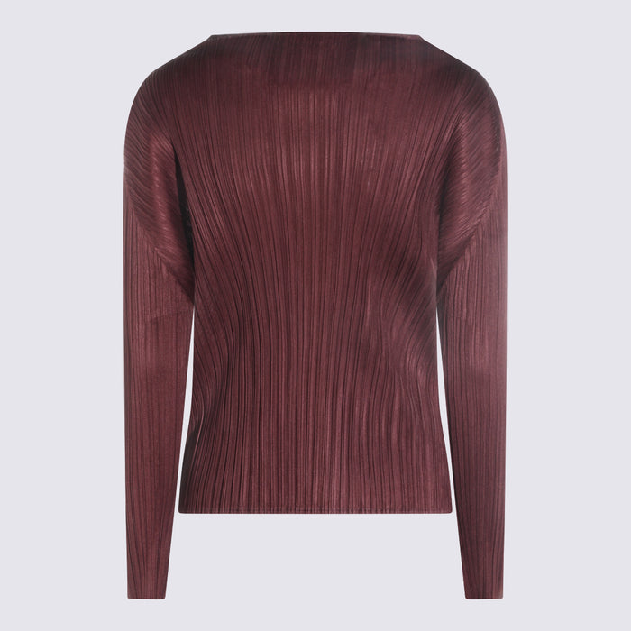 PLEATS PLEASE ISSEY MIYAKE Top Bordeaux _pl
