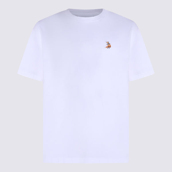 Maison Kitsuné 100% Cotton t-shirt in white
