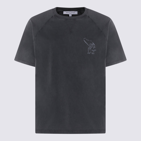 Maison Kitsune' 100% Cotton t-shirt in black
