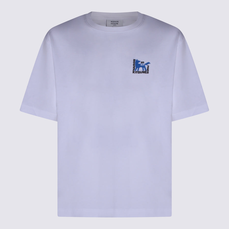 Maison Kitsuné 100% cotton t-shirt in white