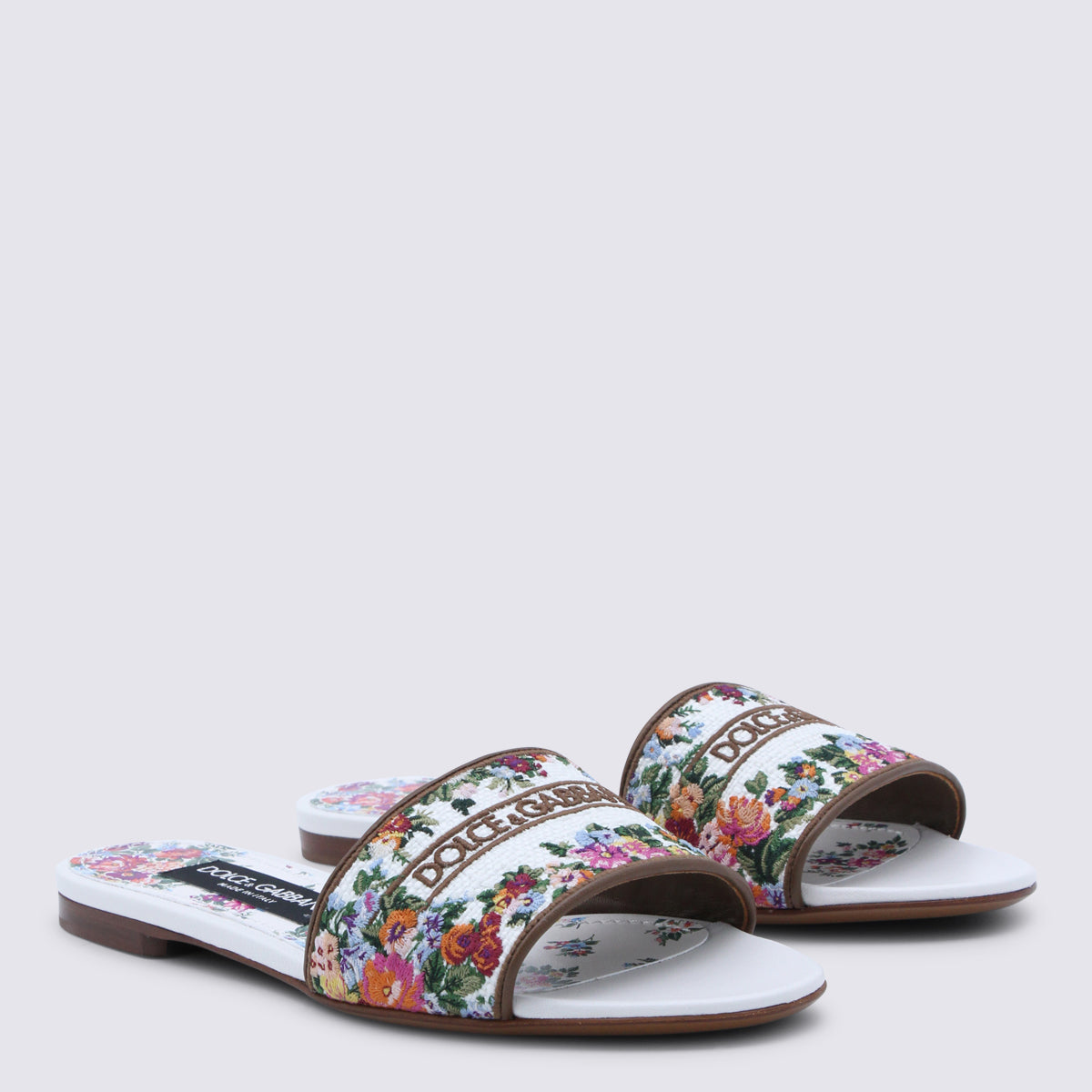 Dolce & Gabbana Flat shoes Bianco Multi _cover Le Sole El