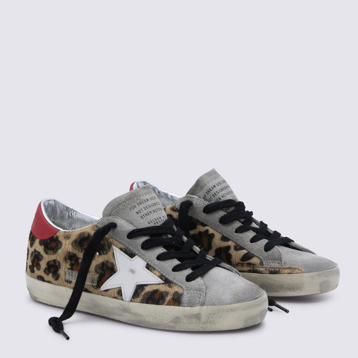 Golden Goose Sneakers Leopard/white/red _cover Tex/le - Sole El