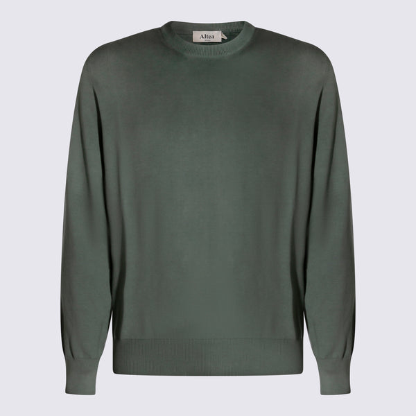 Altea 100% Cotton sweater in green