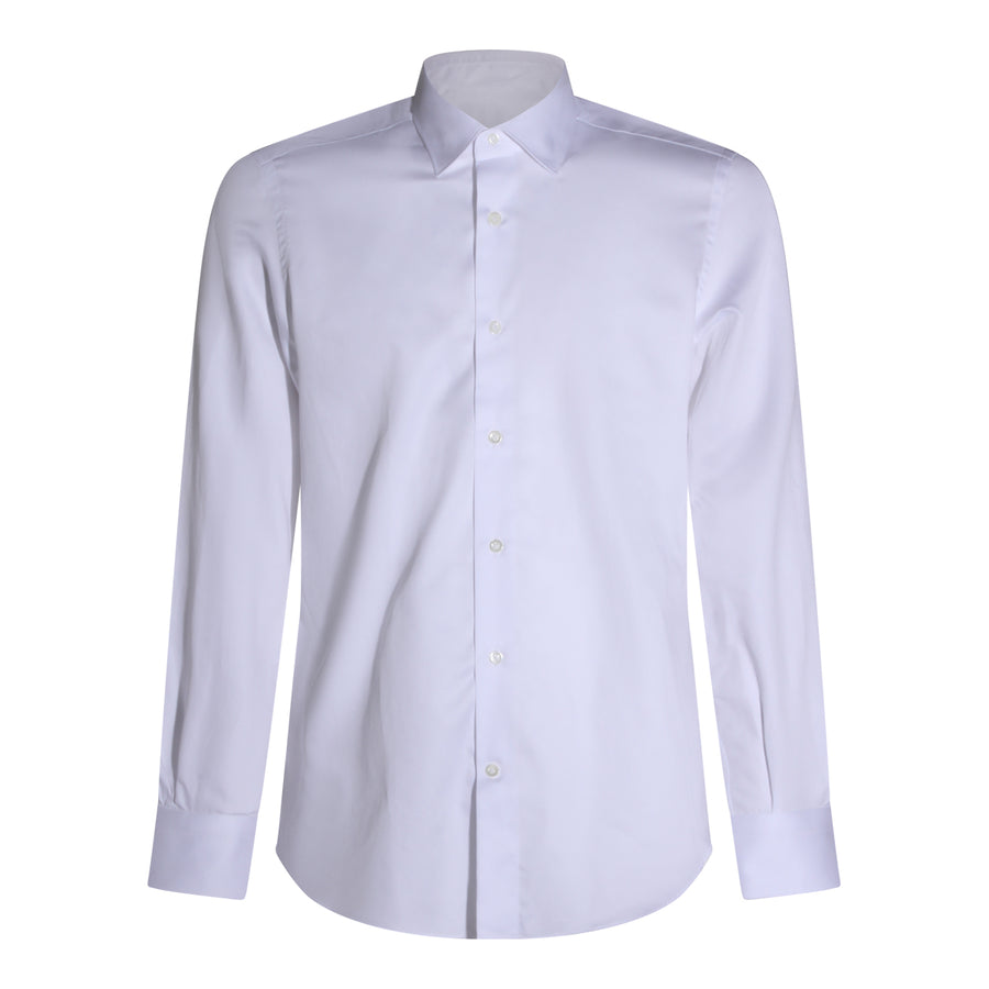 Mazzarelli 100% Cotton shirt in white