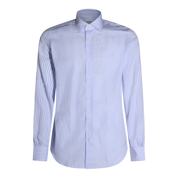 Mazzarelli 100% Cotton shirt in blue