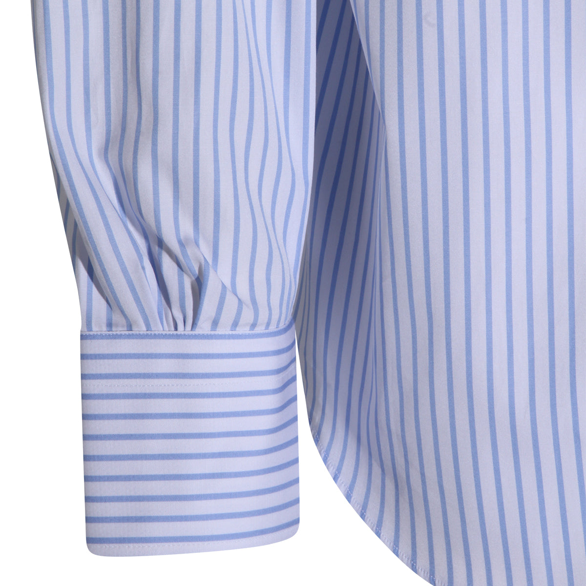 Mazzarelli Shirts Bianco-azzurro _100 % Co