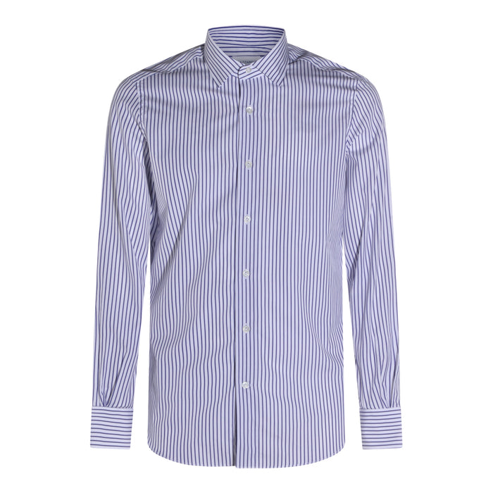 Mazzarelli Shirts Bianco-blu _100 % Co