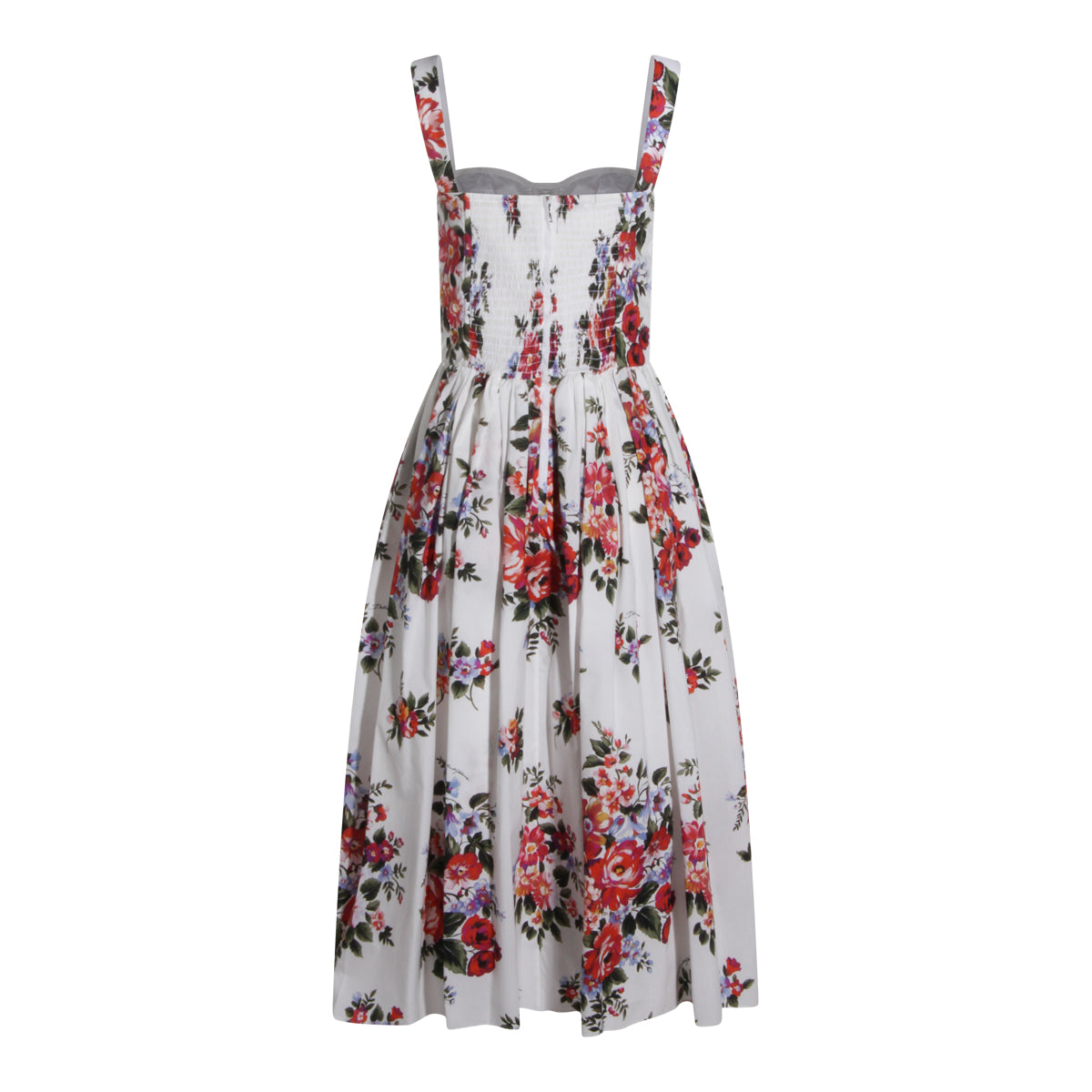 Dolce & Gabbana Dresses Fiori F.do Bianco _se