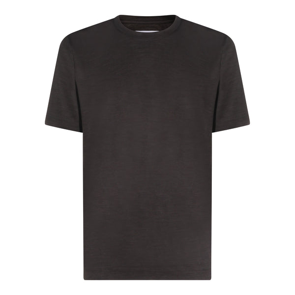 Marco Pescarolo 100% viscose t-shirt in brown