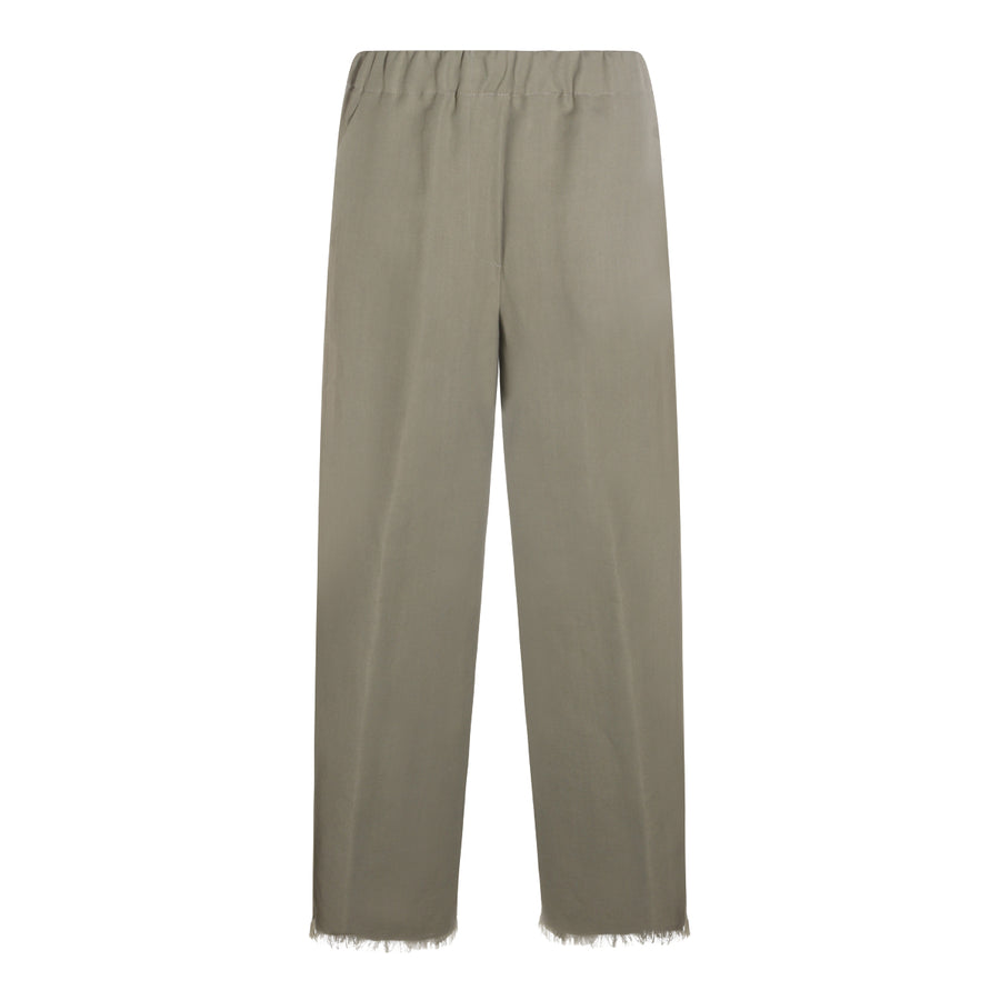 Antonelli Firenze 72% Viscose trousers in green