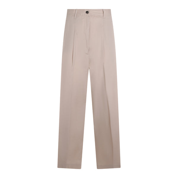 Nine In The Morning 95% Cotton trousers in beige