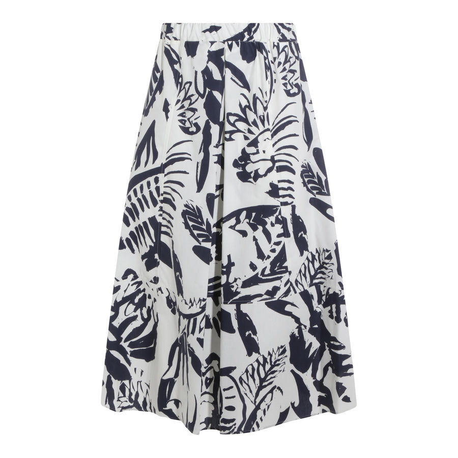 Antonelli Firenze 100% Cotton skirt in navy