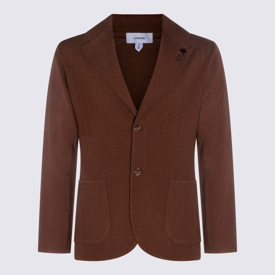 Lardini 60% Cotton blazer in brown