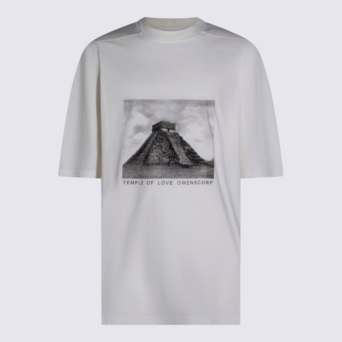 RICK OWENS DRKSHDW T-shirts and Polos Milk-black _100 % Co