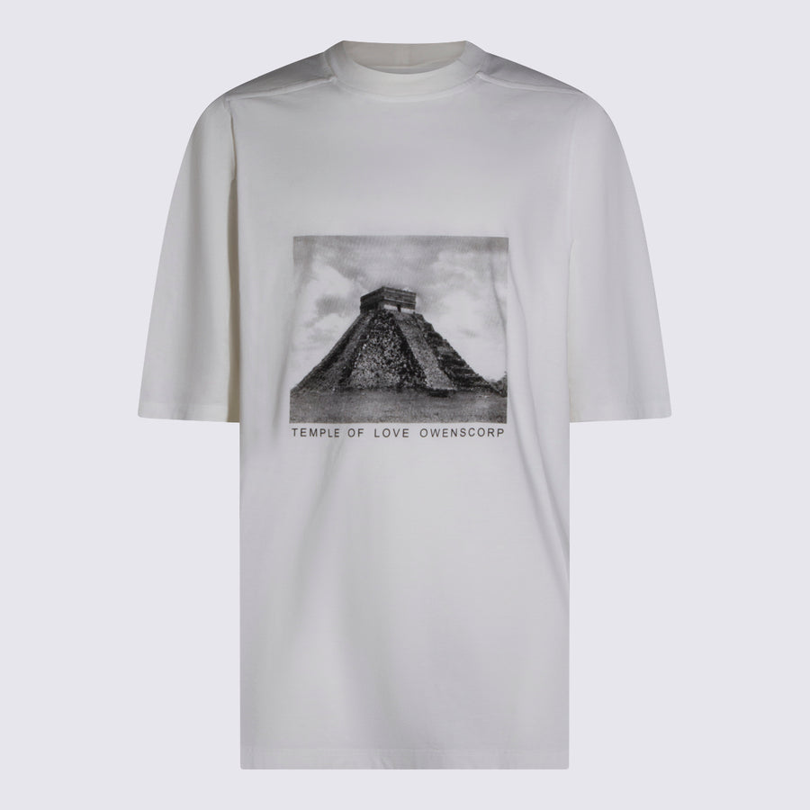 Rick Owens Drkshdw 100% Cotton t-shirt in white