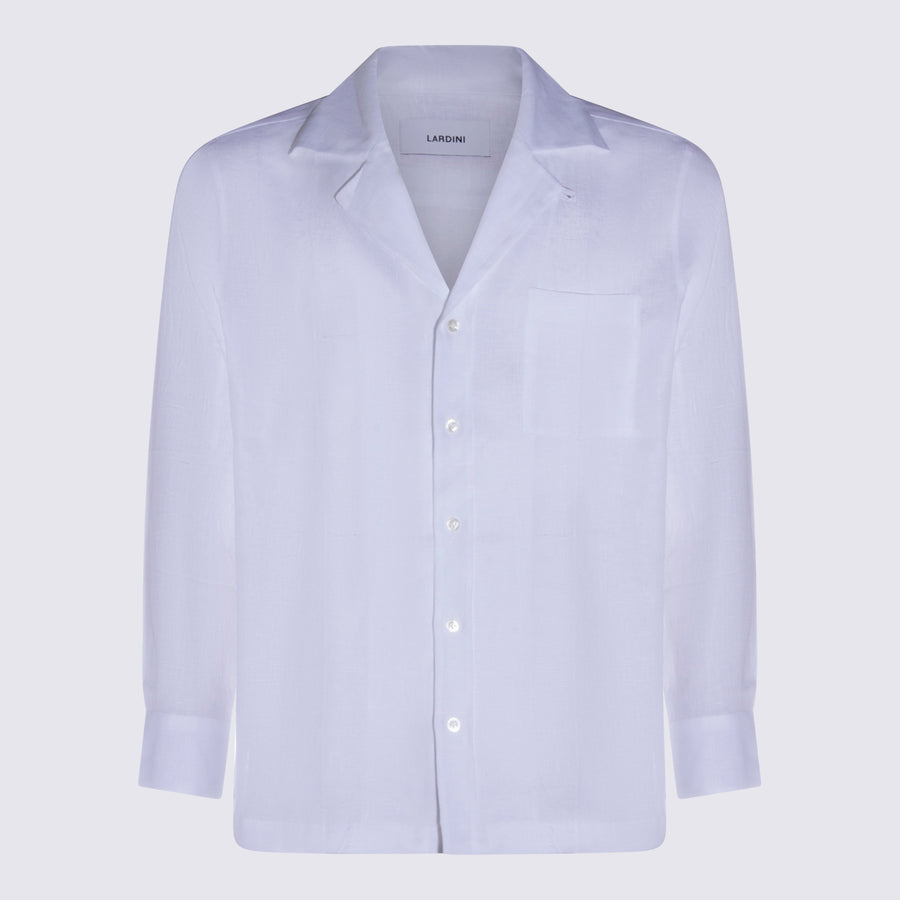 Lardini 100% Linen shirt in white