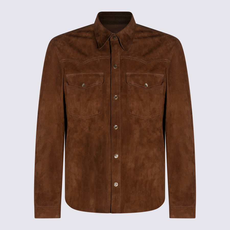 Salvatore Santoro 100% Suede jacket in brown