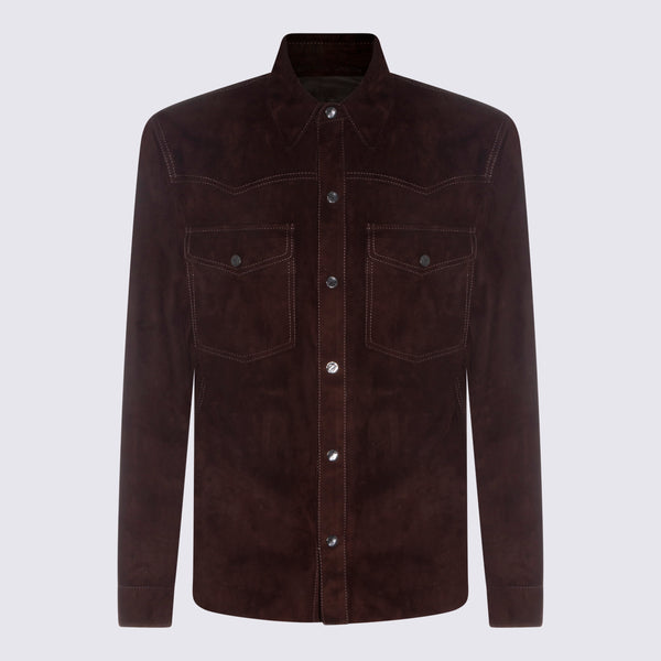Salvatore Santoro 100% Leather (suede) jacket in brown