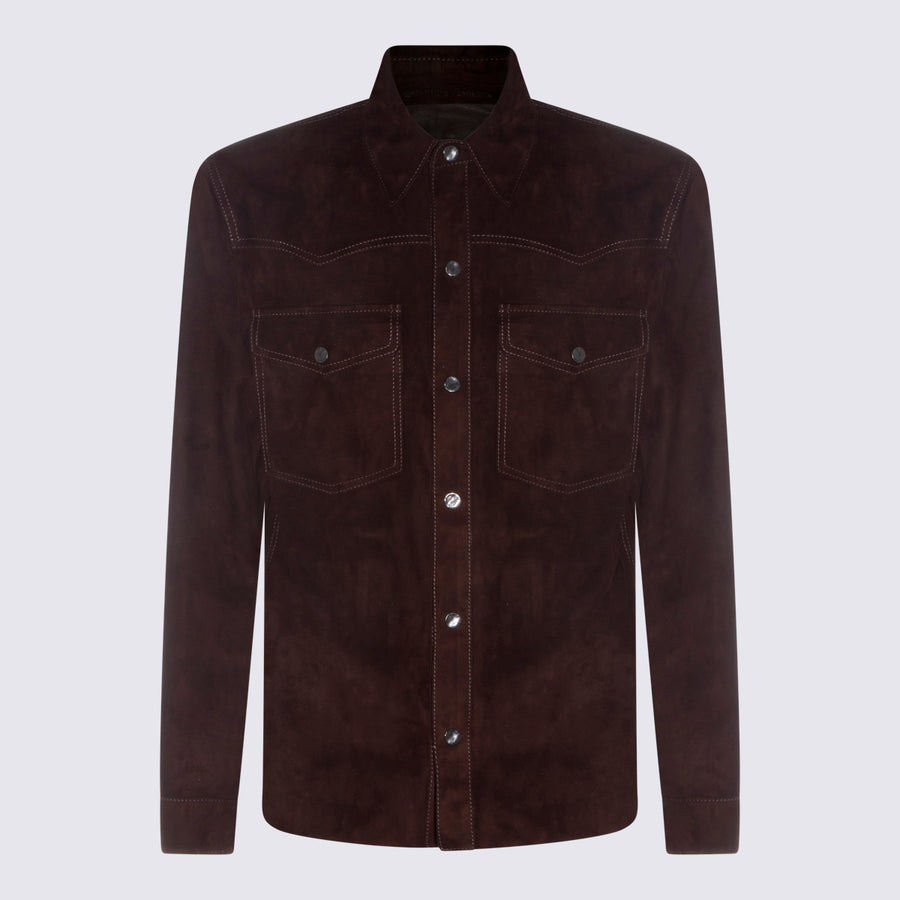 Salvatore Santoro 100% Leather (suede) jacket in brown