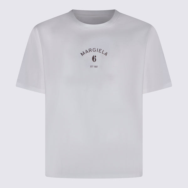 MM6 Maison Margiela 100% Cotton t-shirt in white