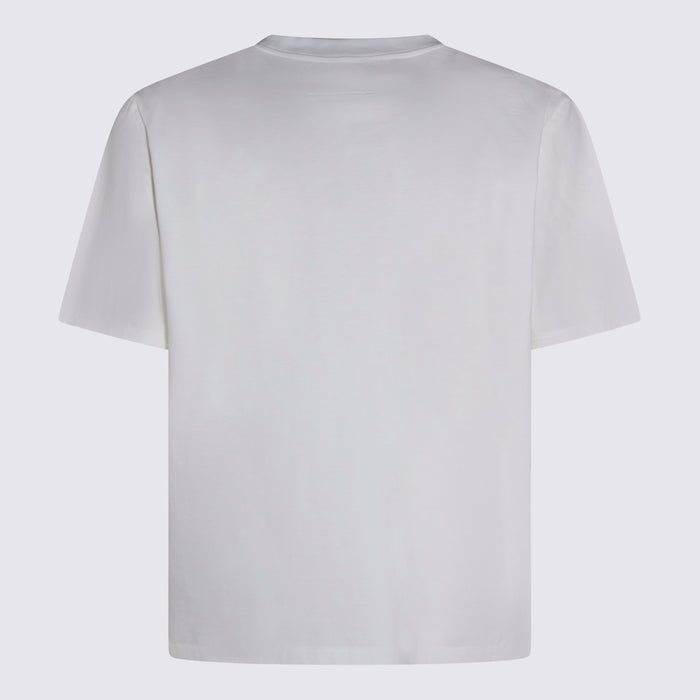Mm6 Maison Margiela T-Shirts And Polos White _100 % Co
