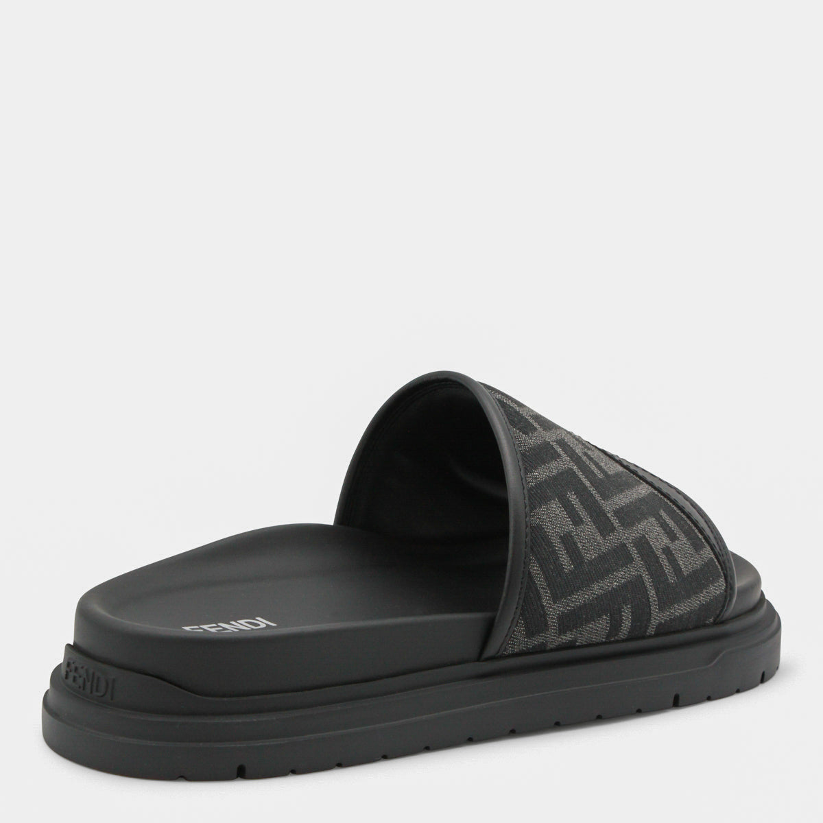 Fendi Flat Shoes Black _cover Tex/le Sole El