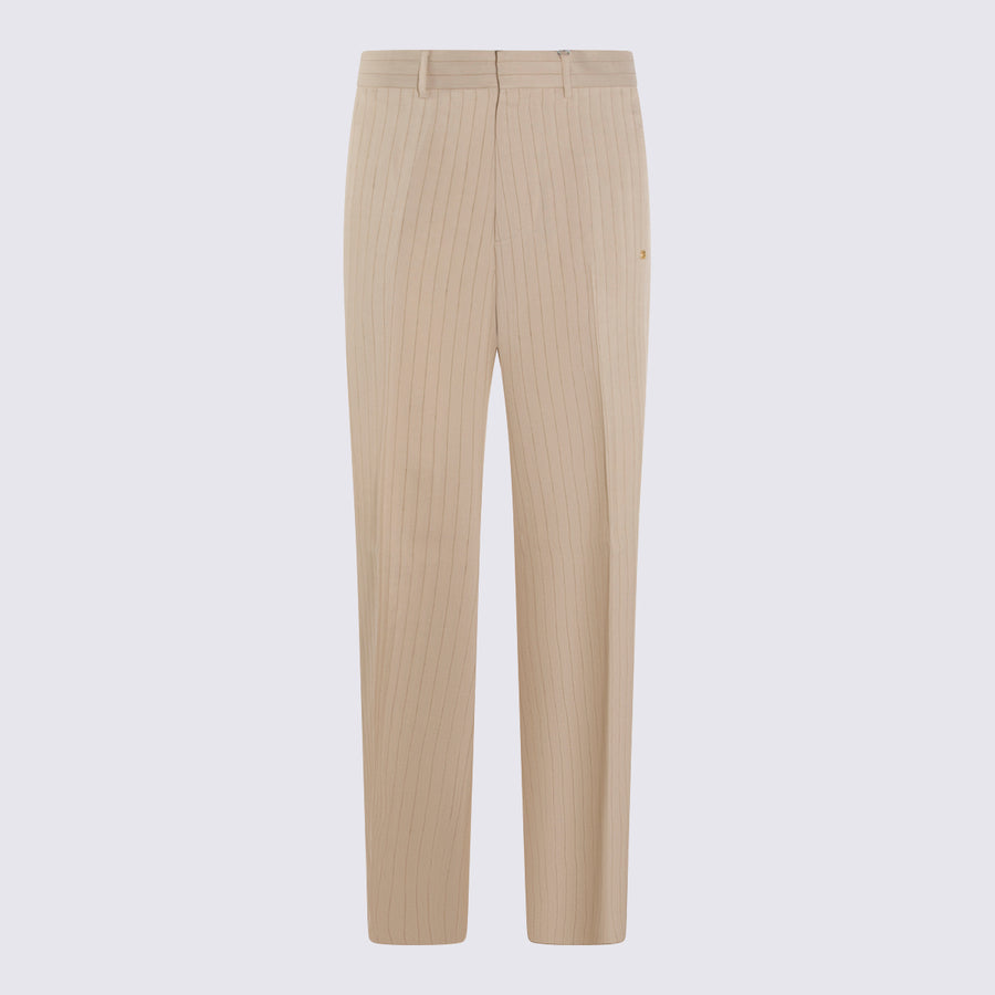 Amiri 75% virgin wool trousers in beige