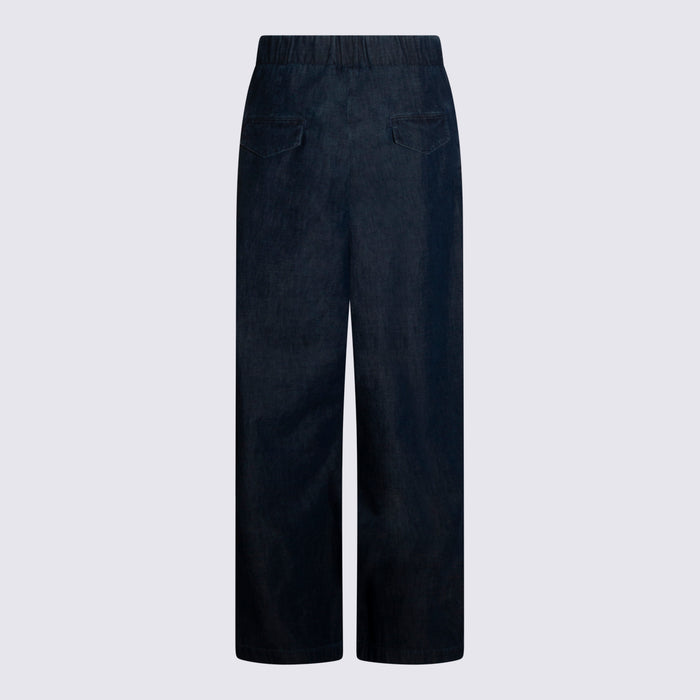 Jil Sander Trousers Blue _100 % Co