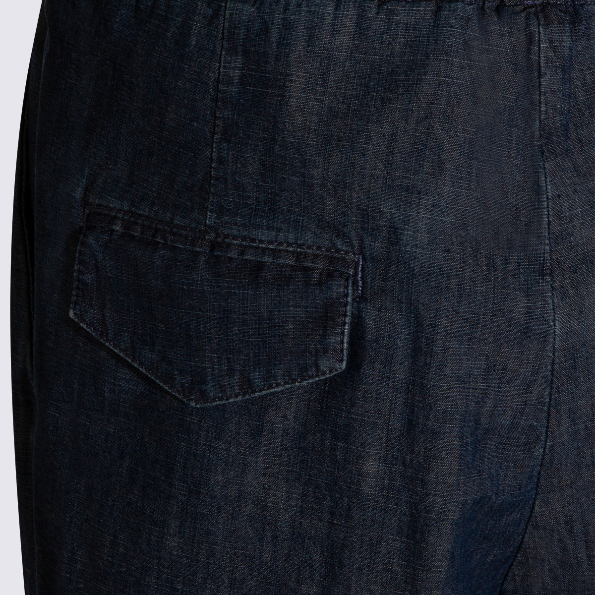 Jil Sander Trousers Blue _100 % Co
