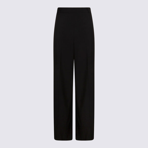 Nissa 35% polyester trousers in black