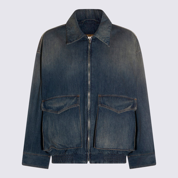 MM6 Maison Margiela 100% Cotton jacket in blue