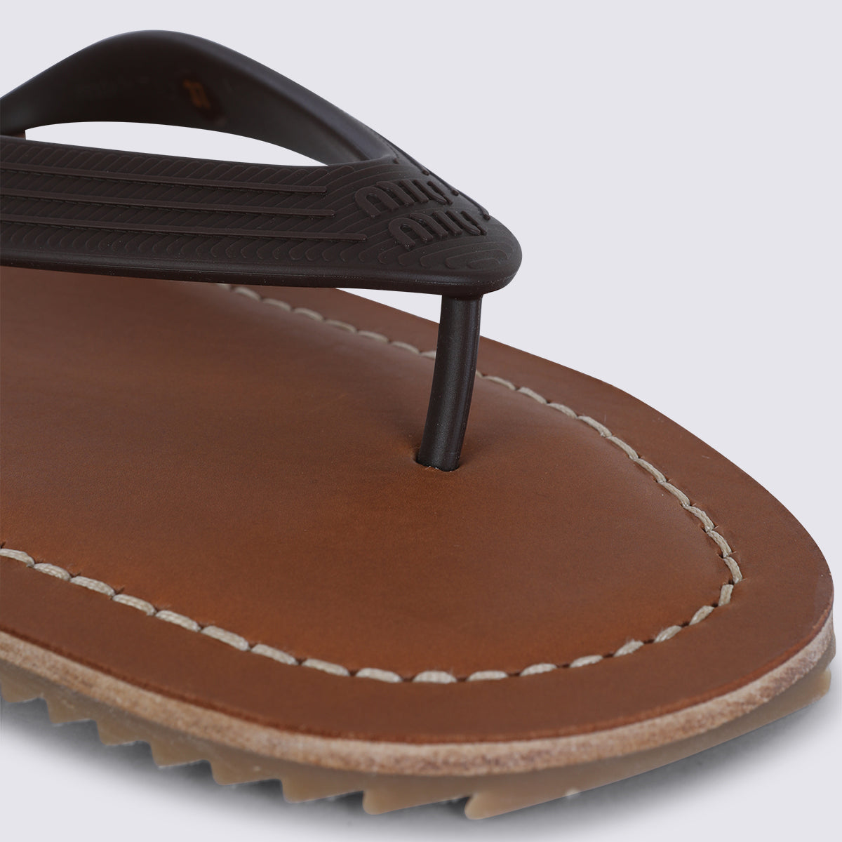 Miu Flat shoes Brown _tpu