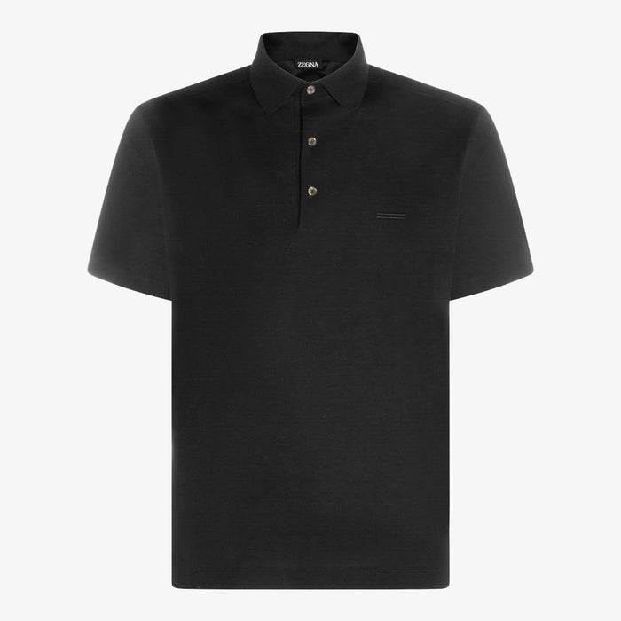 ZEGNA T-shirts and Polos Black _co