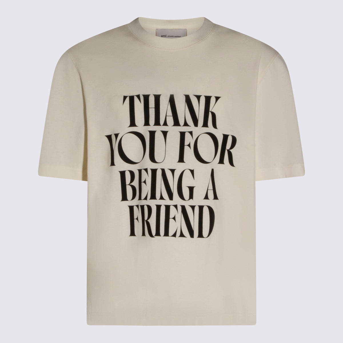 Ami Paris T-shirts and Polos Beige _100 % Co