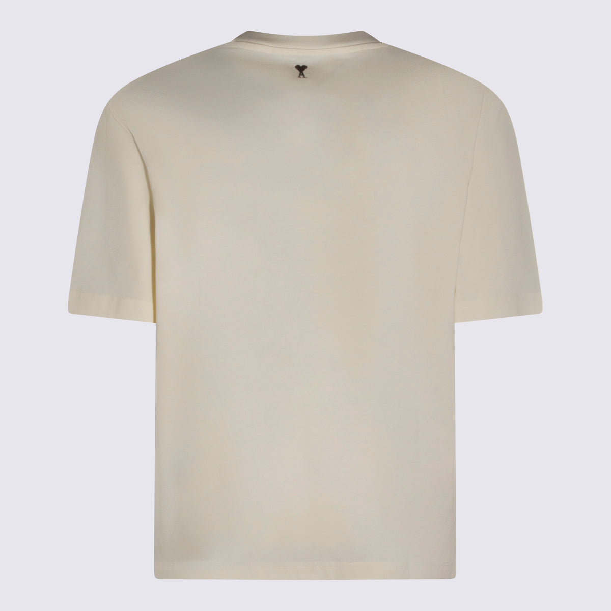 Ami Paris T-shirts and Polos Beige _100 % Co