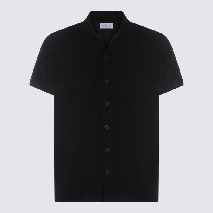 04651-A TRIP IN A BAG Shirts Black _100 % Co
