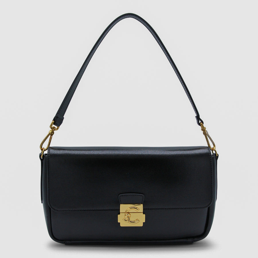 Coccinelle 100% Leather shoulder bag in black