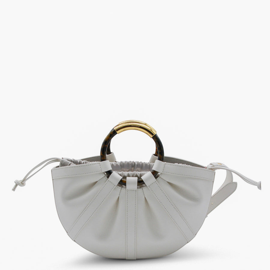 Coccinelle 100% Leather top handle bag in white