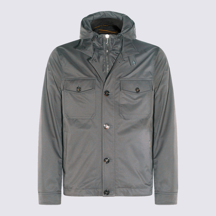 Moorer Jackets Anthracite Pl Pu