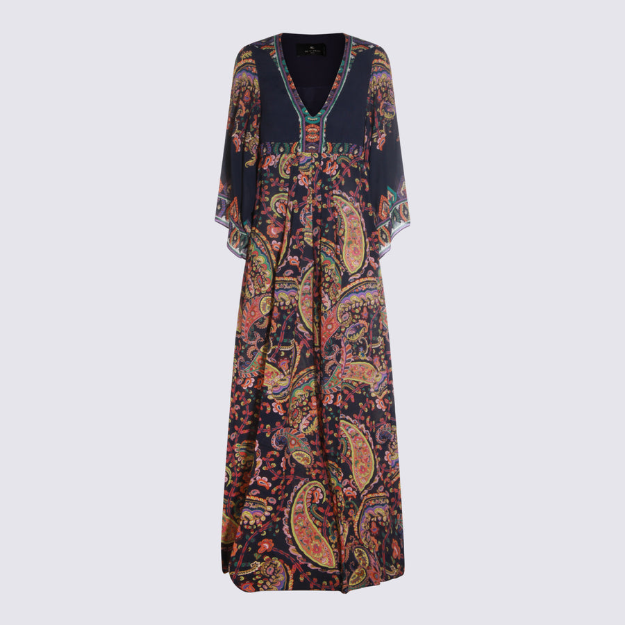 Etro Viscose dress in navy