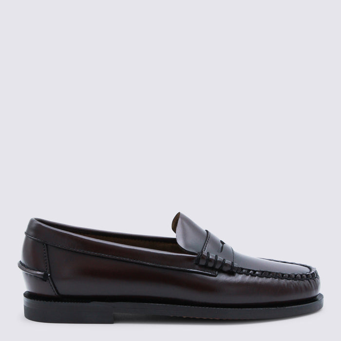 Sebago Flat shoes Brown Burgundy Cover Le Sole